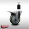 Service Caster 4'' SS Gray Poly Swivel 1-1/2'' Expanding Stem Caster Total Lock Brake SCC-SSEXTTL20S414-PPUB-112 - alternate 2